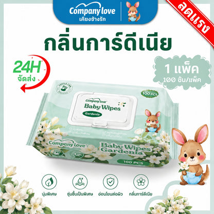 Company Love Baby Wipes 湿巾 大包装 500片 温和配方 婴儿清洁湿巾 温和配方 男童 女童 新生儿 Gardenia wipes