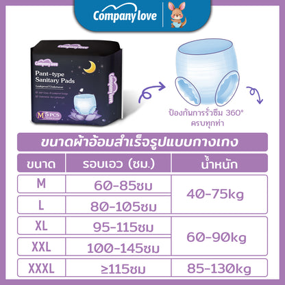 [THAILAND FREE SHIPPING] Company Love Women's Period Pants 50 Pieces