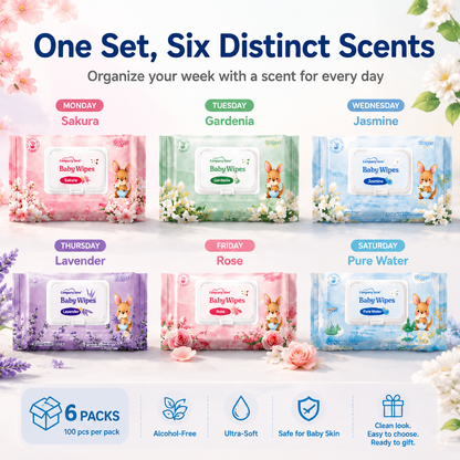 Company Love Baby Wipes 湿巾 大包装 500片 温和配方 婴儿清洁湿巾 温和配方 男童 女童 新生儿 Gardenia wipes