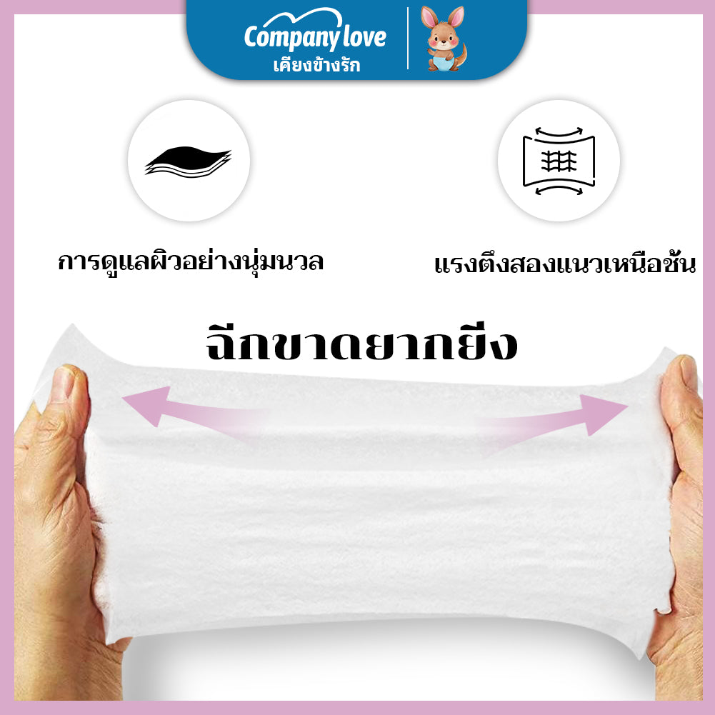 【ซึมเร็วสุด!！】ทิชชู่เปียก ลาเวนเดอร์ Company Love Baby Wipes มีฝาปิด ขนาดพกพา ไม่มีแอลกอฮอล์ พร้อมจัดส่ง ทิชชู 10แพ็ค