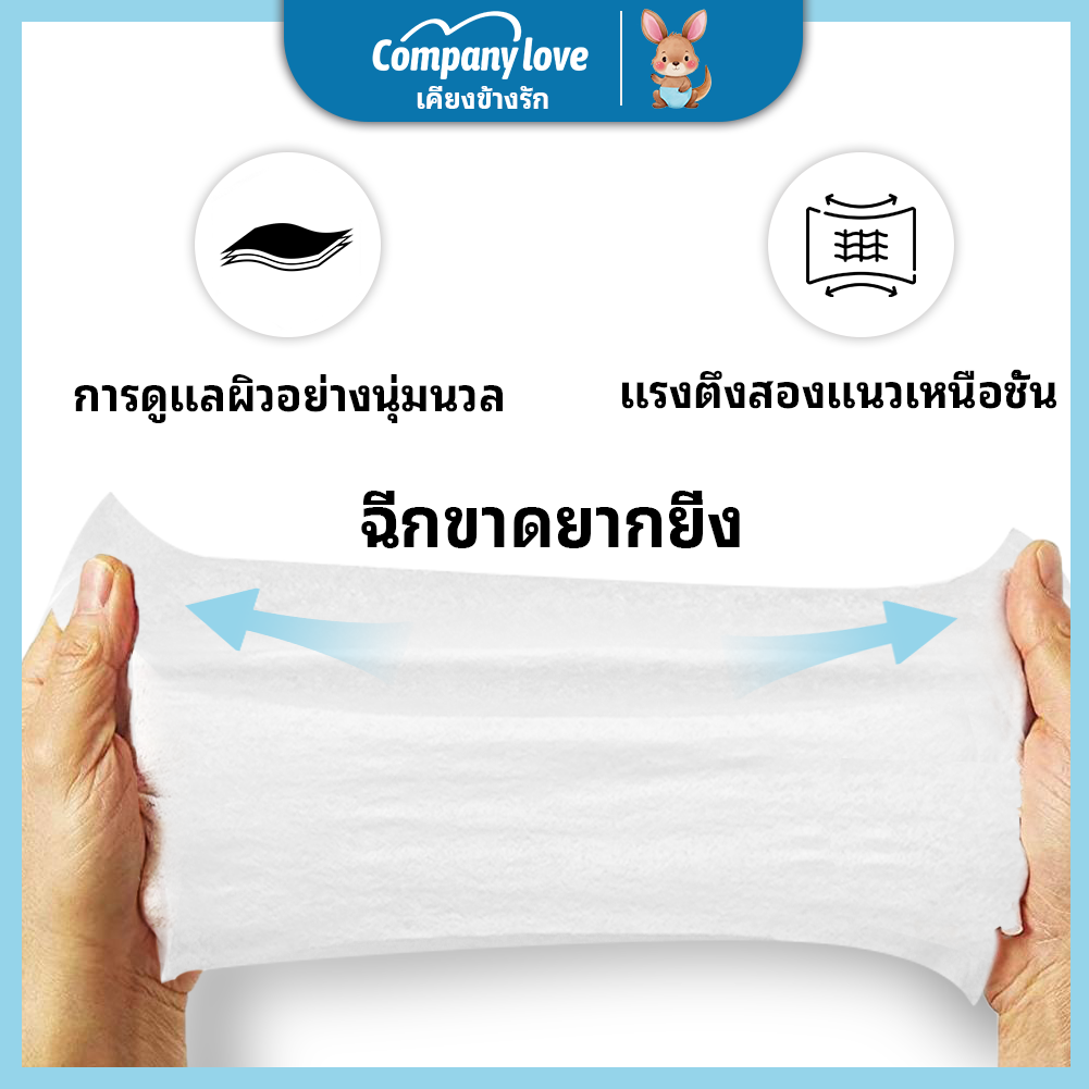 【แถมฟรี 1 ห่อ】Company Love ทิชชู่เปียก 400แผ่น Baby wipes 5 ห่อ กระดาษทิชชู่เปียก ถูกที่สุด ทิชชู่ เปียก ราคาประหยัด แพ็คใหญ่