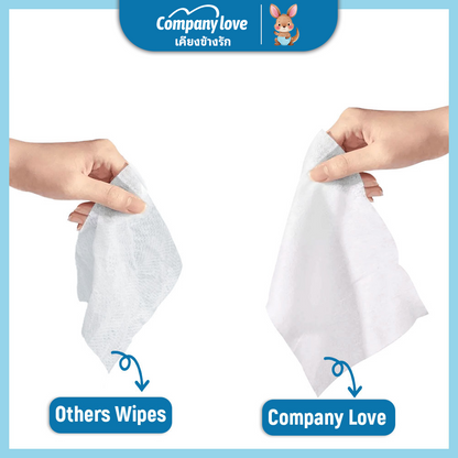 【ส่งฟรี 10 ชุด】Company Love ทิชชู่เปียกเด็ก สูตรอ่อนโยน 800 แผ่น (80 แผ่น x 10 แพ็ค)