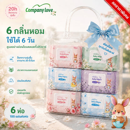 Company Love Baby Wipes 湿巾 大包装 500片 温和配方 婴儿清洁湿巾 温和配方 男童 女童 新生儿 Gardenia wipes