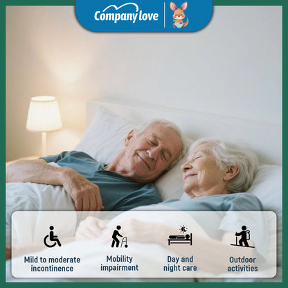 【买一送一】Company Love 成人拉拉裤，柔软舒适，吸收量高达1200毫升，尺码：S/M/L/XL/XXL (1包/9片)，男女通用